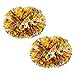 Vobaga Set of 2 Metallic Foil & Plastic Cheerleading Pom Poms