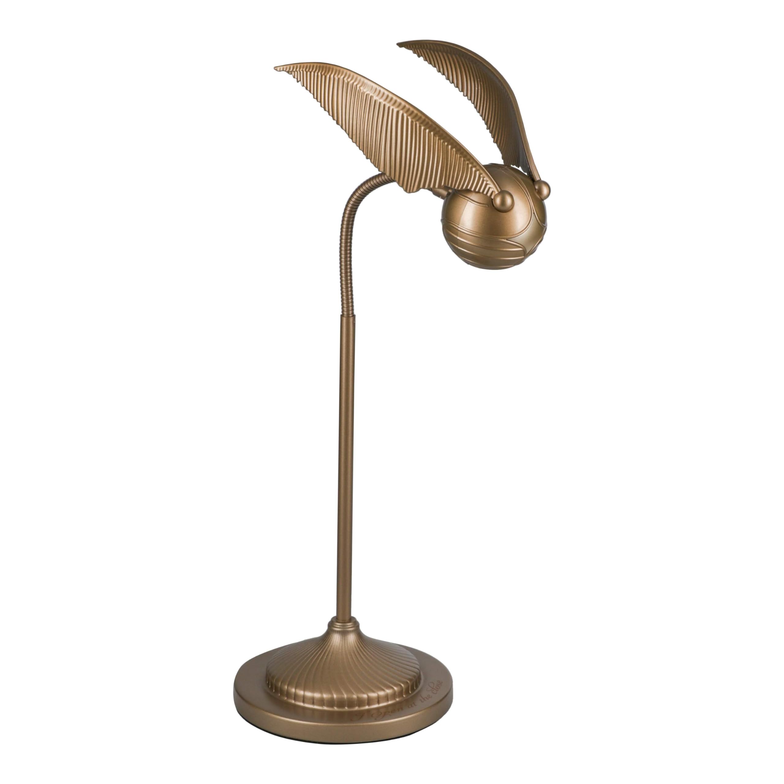 Photo 1 of Paladone Golden Snitch Posable Desk Lamp - Officially Licensed Harry Potter Light for Bedside Table Reading, Flexible Neck, Gift for Home Office Decor