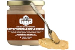 Primal Dairy Farms, Soft Spreadable Maple Butter, 100% Pure Canadian Maple Spread – Creamy, Smooth, Single-Ingredient, No Sug