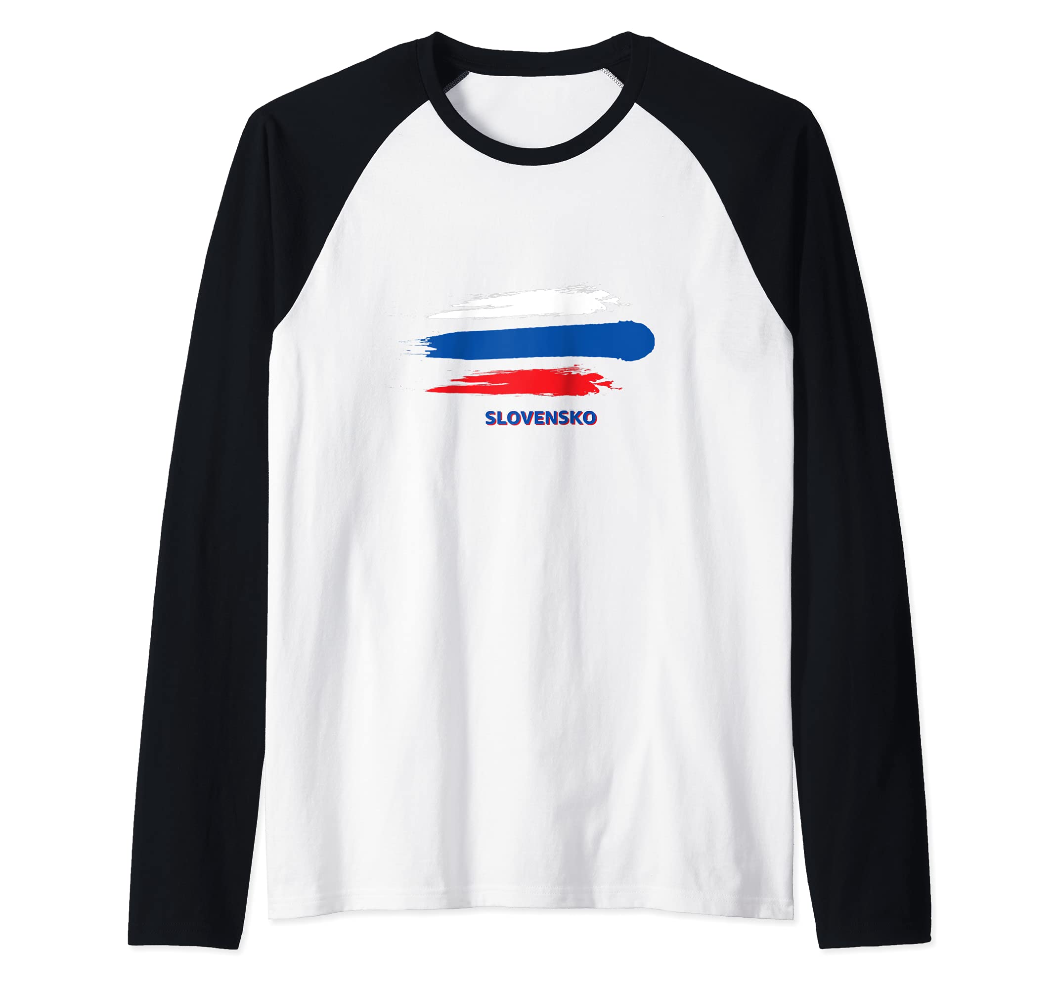 Flag Slovakia Raglan Baseball Tee