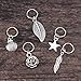 Lurrose 35pcs Vintage Silver Braid Headdress Unisex Dreadlock Round Ring Hair Braid Jewelry Leaves Star Pendants Hair Clips Hair Decorations