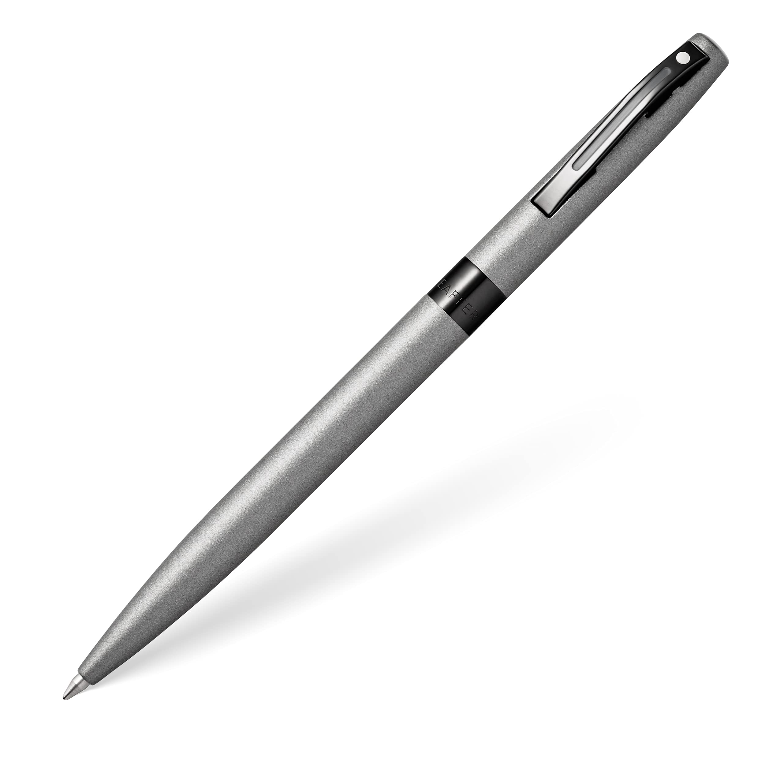 Sheaffer Reminder Matte Metallic Gunmetal Grey w/Glossy Black PVD Appointments Ballpoint Pen