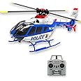 Ssccgym 281MM EC135 C123 Remote Control Helicopter Aircraft for Adults Expert 6CH RC Heli Maintain Altitude Brushless Motor/Optical Flow Positioning/Fly Upside Down 3D Rolling (RTF 1Battery)