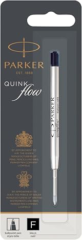 PARKER Ballpoint Pen Refill Fine Tip Black QUINKflow Ink 1 Count view 8