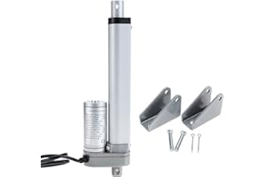 Mono-gatari Linear Actuator 12V 6 Inch Stroke Heavy Duty with Mounting Bracket 900N/225LB 10mm/s Linear Electric Actuator for Recliner TV Table Lift Massage Bed Electric Sofa