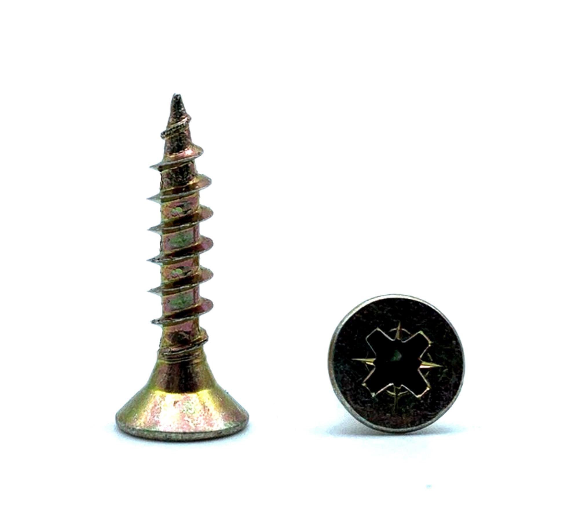 DOJA Barcelona | Wood Lag Screws With Philips Point | 100 Wood Screws 5 x 40mm + 1 PZ2 Bit | Countersunk Head | Screw Set + Bit | Wood Screws