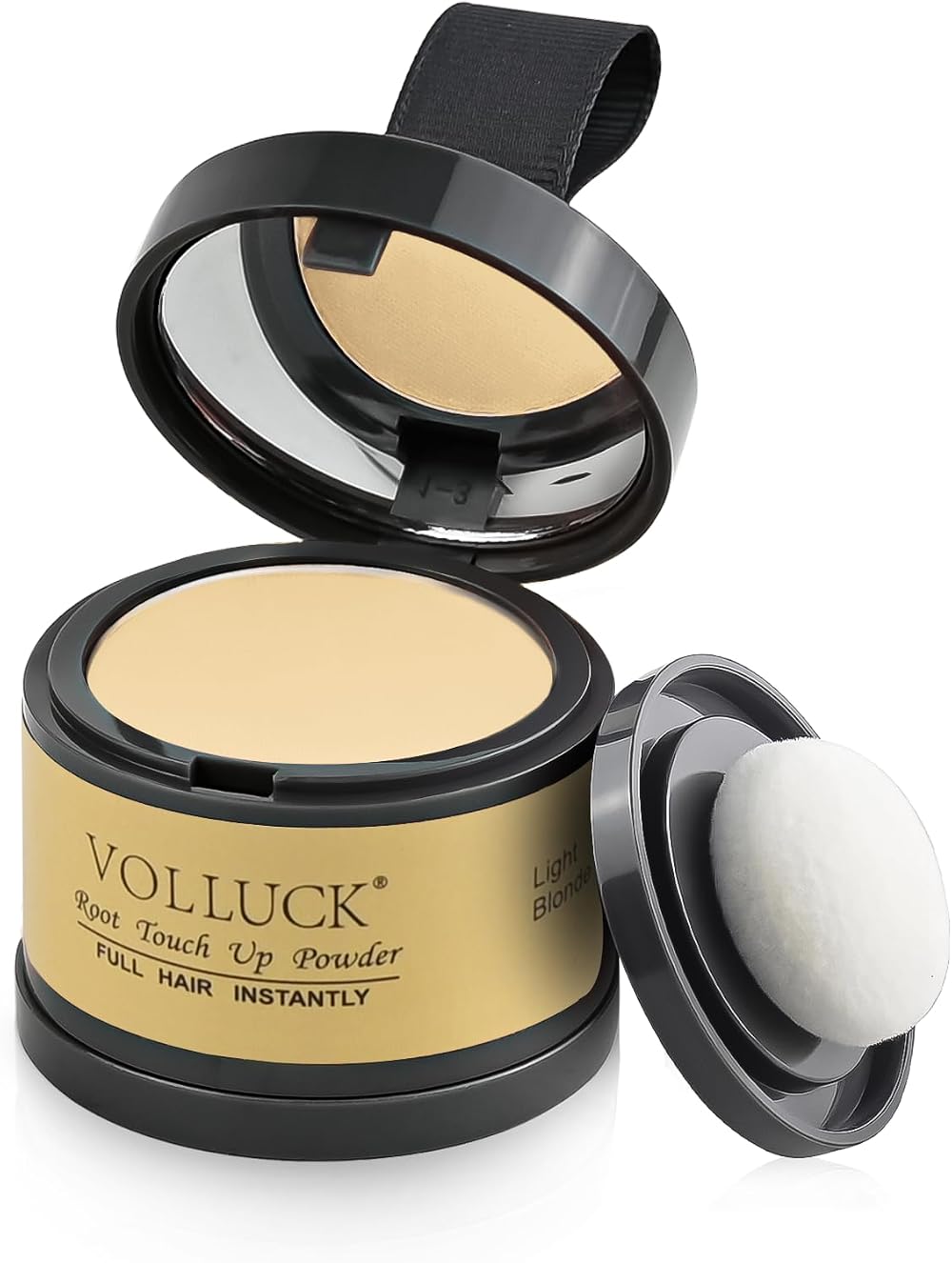 VOLLUCK Root Touch Up Powder 4g Light Blonde – Conceals Grey Roots & Thinning