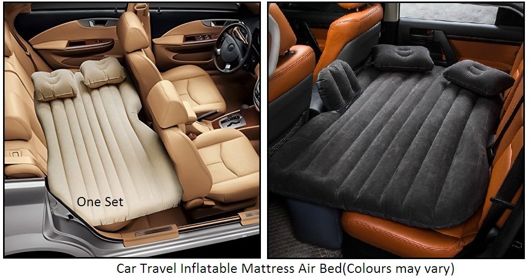 Pr Car Travel Inflatable Mattress Air Bed Camping Universal Suv