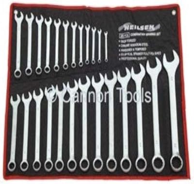 Neilsen CT0795 25pc Combination Spanner Set 6-32mm Chrome Vanadium Satin Finish