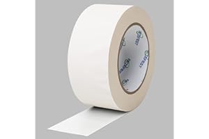 Fetefest White Gaffer Tape 2" Heavy Duty 30 Yards, Professional Grade, Non-Reflective, No Residue, Hand Tear, Self-Adhesive, Multiple Purposes (White, 2 inches x 30 Yards)