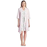 Casual Nights Women's Sleepwear 2 Piece Nightgown and Robe Set