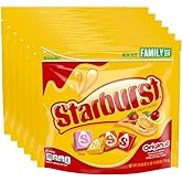 STARBURST Original Fruit Chews Chewy Candy Bulk Pack 27.5 oz Bag Pack of 6 | Chewy candy fruit chews bulk pack for home, office pantry, breakrooms, on the go, candy bowls; 27.5 oz family size bag