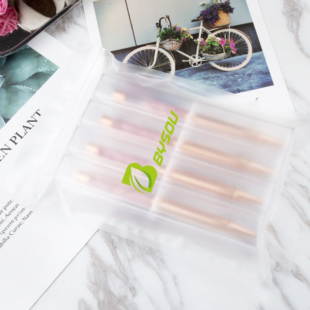 Ballpoint Pens, BYSOU 4 Pcs Rose Gold Metal Pen Refills Bling Dynamic Liquid Sand Pen Black Ink for Office Supplies