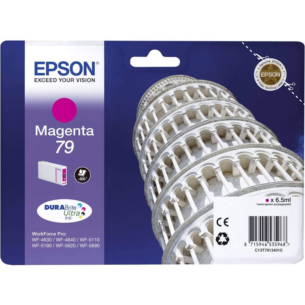 Epson 79 Leaning of Pisa Magenta Genuine, Ink Cartridge DuraBrite Ultra