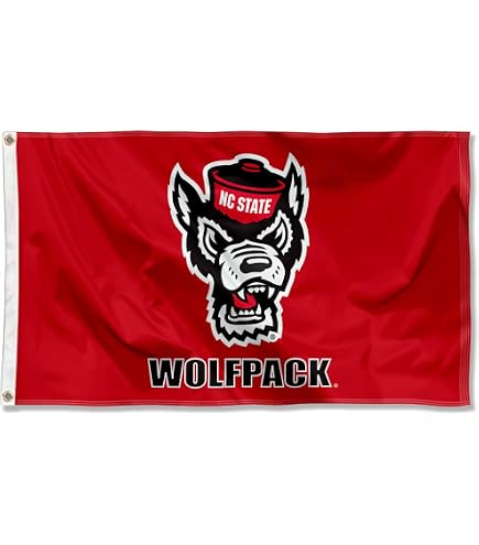 North Carolina State University Flagge – 91x152 Cm, 100% Polyester, Doppelseitig, Für Indoor & Outdoor