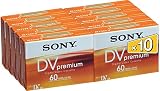 Sony 10 Pack 60 min Premium MiniDV Tapes view 2