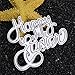 Bottone Metal Cutting Dies Stencil Template Mould for DIY Scrapbook Album Paper Card Craft Decoration (Letter Happy Easter)