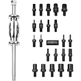 24-Piece Slide Hammer Puller Set for Bearing &amp; Dowel Pin Removal | 24-piece heavy duty slide hammer kit with 22 M3-M20 adapters. Versatile bearing puller and seal puller for auto repair.