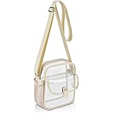 SPODEARS Clear Crossbody Bag for Stadium, Concert, Festival & More - Adjustable Shoulder Strap & Bottle Holder
