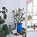 Supla 1 Pcs Macrame Hanging Shelf Macrame Plant Wooden Shelf Hanger Swing Shelf Floating Shelf Hanging Succulent Wall Planter and 2 Pcs Ceiling Screw Hooks Mother's Gift