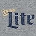 Miller Lite Distressed Logo | Soft Touch Tee-large,Graphite Snow Heather