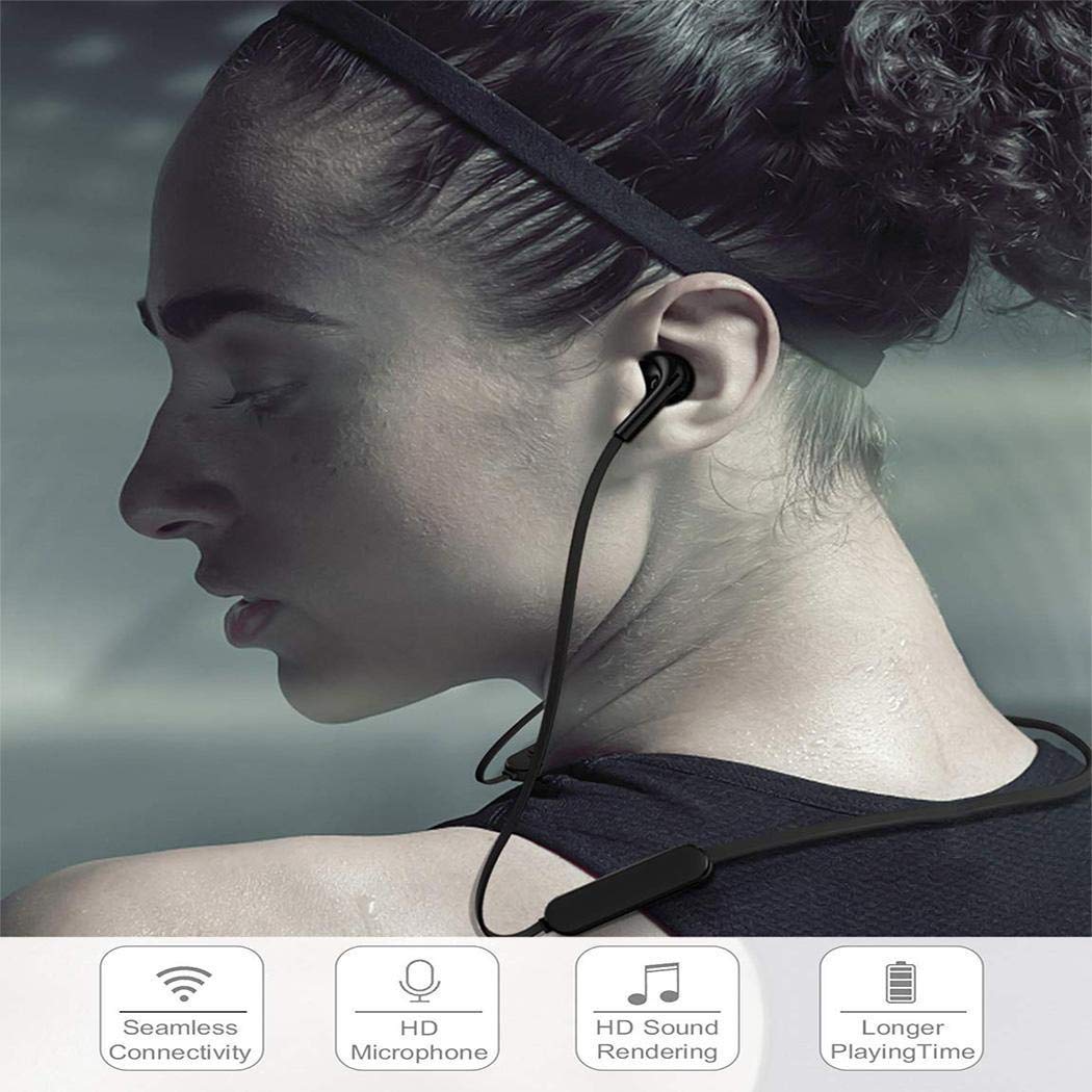 Yirind Bluetooth 5.0 Wireless Headset Stereo in-Ear HiFi Earbuds Two Channel Earphones,Standby Time 7 Days