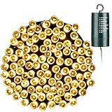 Christmas Lights, Battery Operated 66ft 200 LED String Lights Waterproof Fairy Lights with 8 Modes & Automatic Timer for Home, Patio, Lawn, Garden, Party and Holiday Decorations (Warm White)