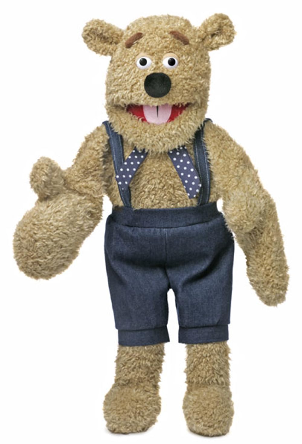 Silly Bear, Ventriloquist Style Puppet, w/Mittens, 65cm