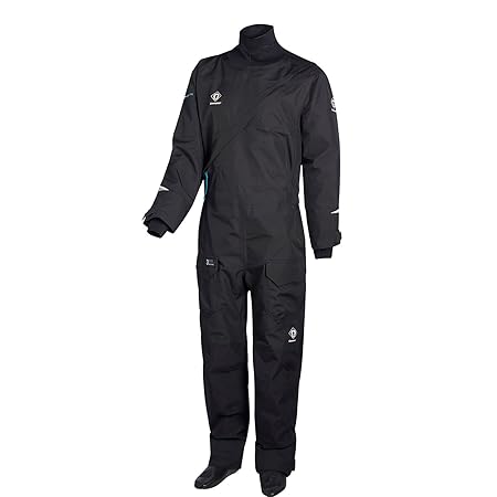 Crewsaver Bootfahren und Segeln - Atacama Pro Drysuit Dry mit Undersuit Black - Unisex. Wasserdicht und atmungsaktiv
