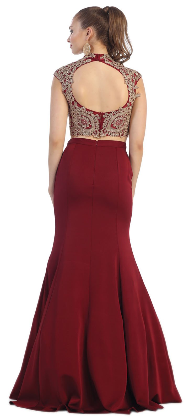 Royal Queen RQ7442 Two Piece Semi Formal Dance Gown (4, Blush)