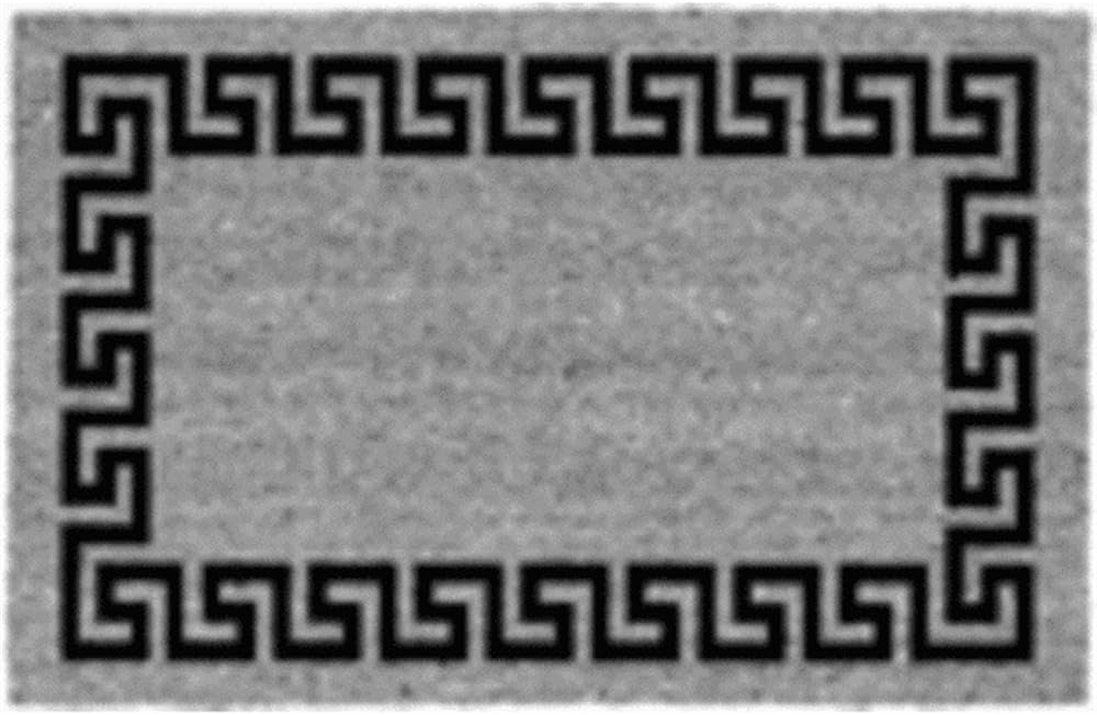 USCOA Intl 31681 Decoir Brush Entrance Mat - Greek Key