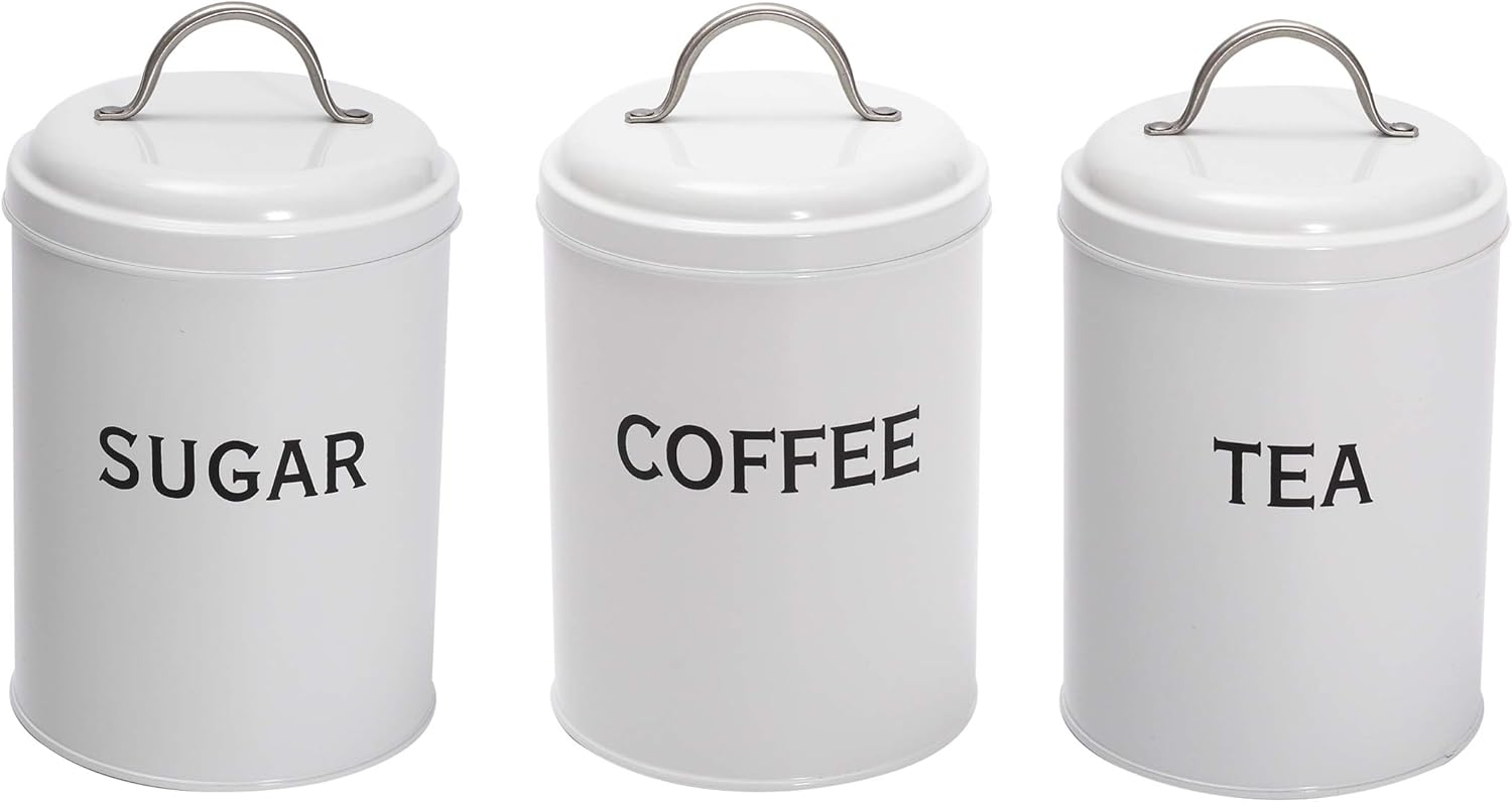 space saving tea coffee sugar canisters