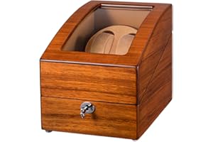 JQUEEN Automatic Double Watch Winder with 3 storages