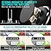 KEKU Magnetic car Mounted Exhaust Outlet Multi-Angle Rotary Phone Holder for Most Mobile Phones 2 Packs (Silver, Black)