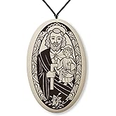 Saint Joseph Porcelain Medal on Braided Cord | Patron of fathers, carpenters, those who fight for social justice & of those who battle with doubt
