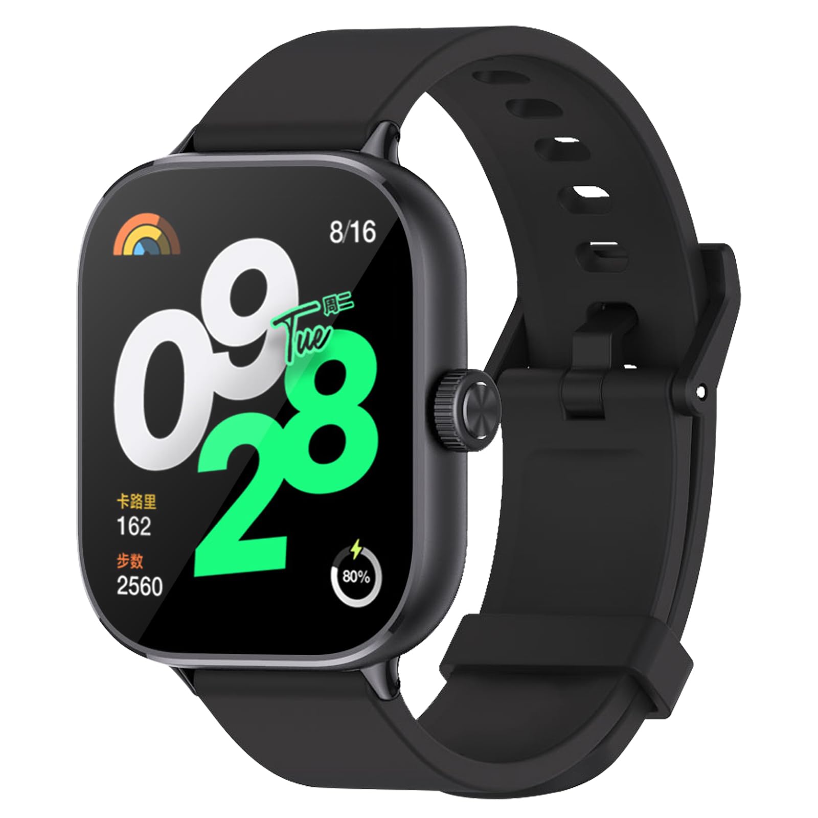 CHULN Strap for Xiaomi Mi Band 8 Pro/Redmi Watch 4 ，Replacement Waterproof Breathable Sweat Resistant Breathable Silicone Coloured Bracelet Redmi Watch 4 / Mi Band 8 Pro Strap