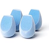 JUNO & Co. Microfiber Velvet Sponge, Latex-Free, Dual Layer Technology, Flawless Makeup Blender for Foundations, Powders and Creams (4 Fusion Sponge Bundle)