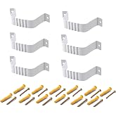 VYH Gutter Straps 2x3, Downspout Bracket, Downspout Strap（6 Pack, White）