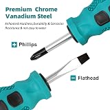 WAIZHIUA 11-Piece Screwdriver Set Magnetic Flat & Phillips Ergonomic Handles view 3