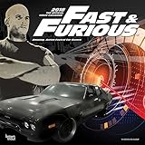 Fast And Furious 2018 12 x 12 Inch Monthly Square Wall Calendar, Movie Film Cars Racing by 
