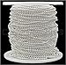 CleverDelights Ball Chain Spool - 30 Feet - 1.5mm Ball (Small) - Shiny Silver Color - 10 Meters