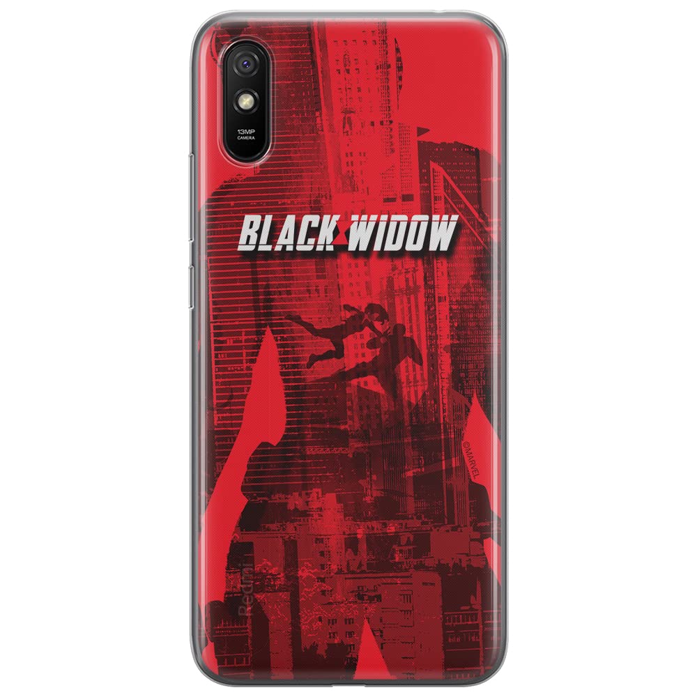 ERT GROUP mobile phone case for Xiaomi REDMI 9A original and officially Licensed Marvel pattern Black Widow 007 optimally adapted to the shape of the mobile phone, case made of TPU