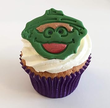 6 Sugar Sesame Street Character Cake Toppers Oscar The Grouch