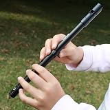 Rayzm Tin Whistle D Key 6-Hole Aluminum Penny Whistle Black view 7