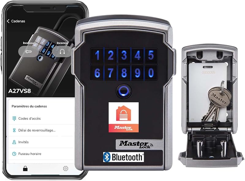 Master Lock Smart Connected Key Safe Wall Mount Bluetooth or Code