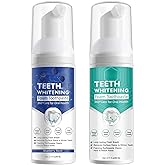 2PCS Foam Toothpaste, Whitening Baking Soda Toothpaste, Ultra-fine Mousse Foam Deeply Cleaning Gums, for Great Oral Care & Whitening Result Blueberry and Mint