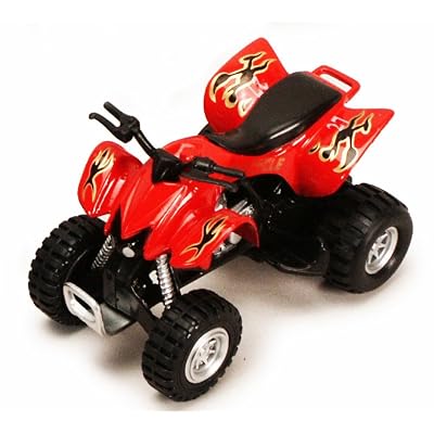 Showcasts Sport ATV, Red 99078D - 4.25 Inch Scale Diecast Model Replica, but NO BOX