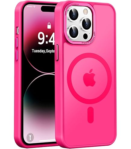 Amazon.com: NYCPrimeTech Neon Pink Case w/Bumper Edge for iPhone