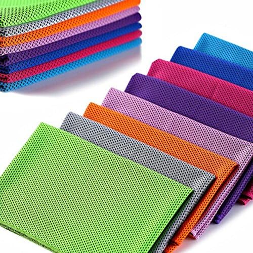 LIVDAT Set of 3 Ultra Soft Superfine Fiber Hand Towels Multi-Purpose Sport Cooling Absorbent Towels for Face Hands (12'' x 32'')