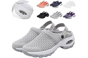 XieJY Women's Orthopedic Clogs, 2024 New Air Cushion Orthopedic Slip on Shoes Orthopedic Sandals for Women, Orthopedic Shoes for Women with Air Cushion Support to Reduce Back and Knee Pressure